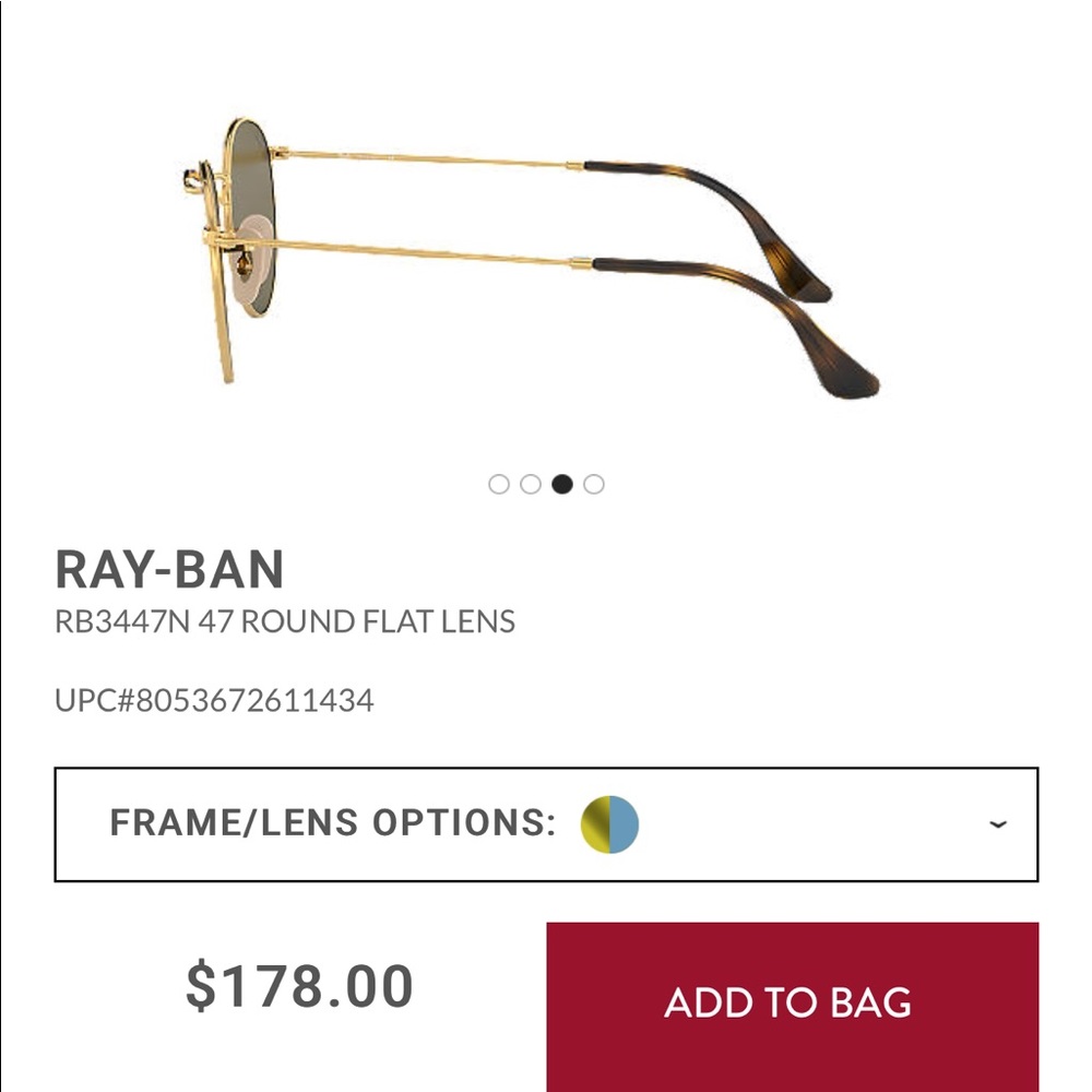 New Ray-Ban Blue Mirrored Rounds View 2